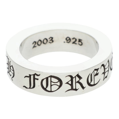 Chrome Hearts 6mm Spacer Forever Silver Ring Size US 5