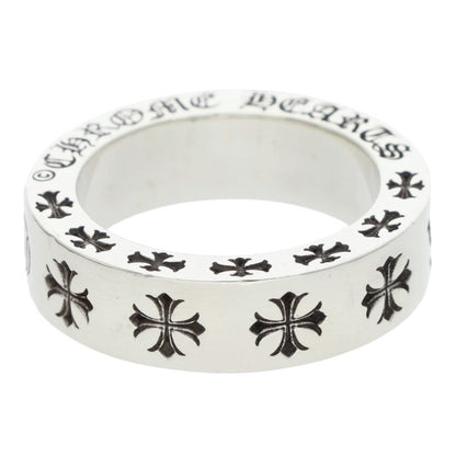 Chrome Hearts 6mm Spacer Forever Silver Ring Size US 5