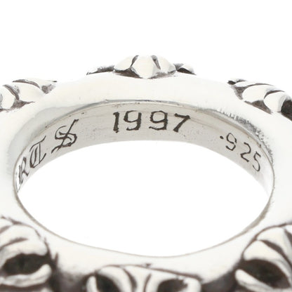 Chrome Hearts CROSS BAND Silver Ring Size ONE SIZE