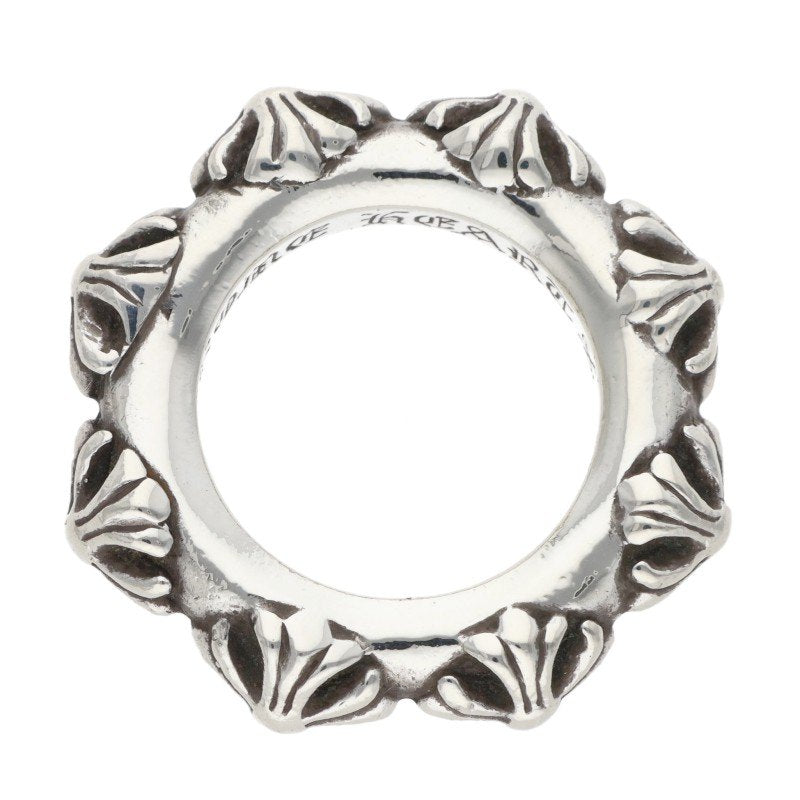 Chrome Hearts CROSS BAND Silver Ring Size ONE SIZE