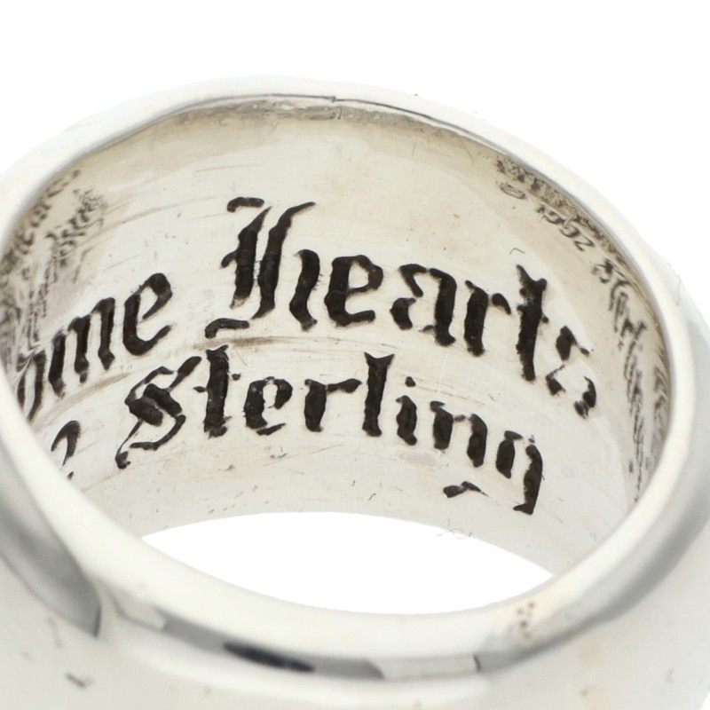 Chrome Hearts SEAL STAMP Ring Silver Size 8.5 (Silver 15.08g)