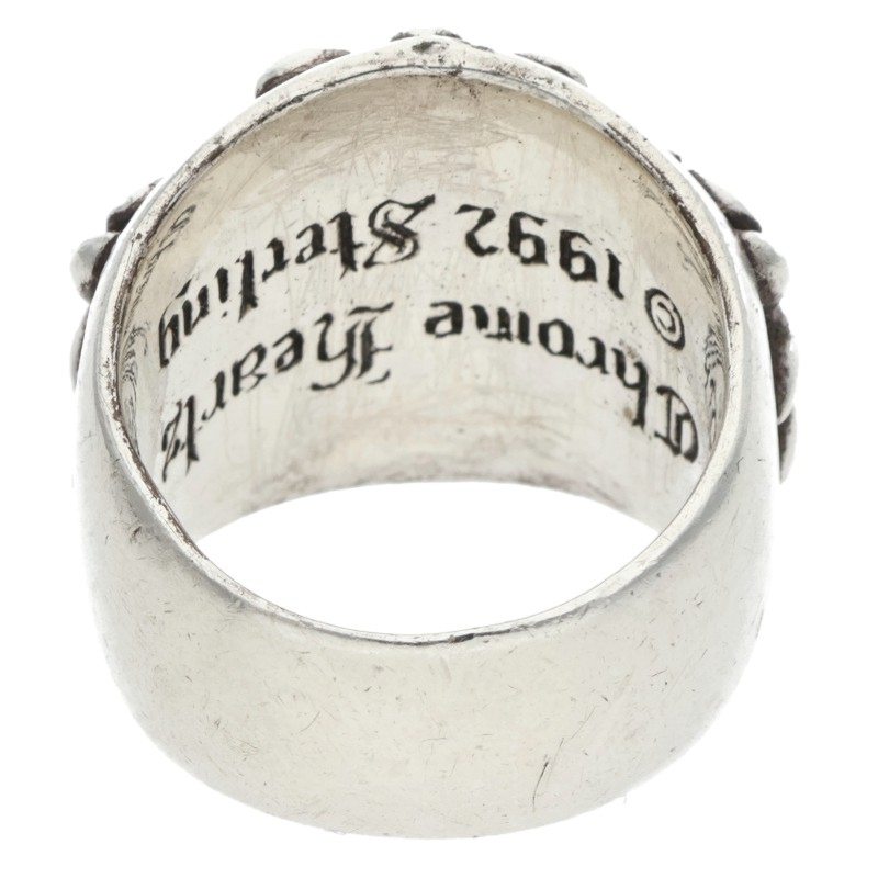 Chrome Hearts Keeper Silver Ring Size US 8