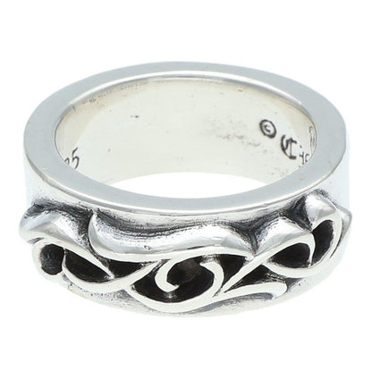 Chrome Hearts DBL NARROW VINE BAND Ring Silver Size JP 13.5 (Silver 15.79g)