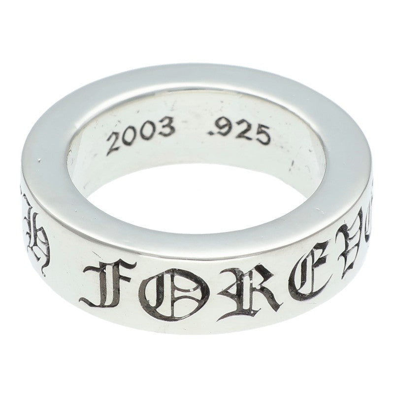 Chrome Hearts 6mm Spacer Forever Silver Ring Size US 4.5