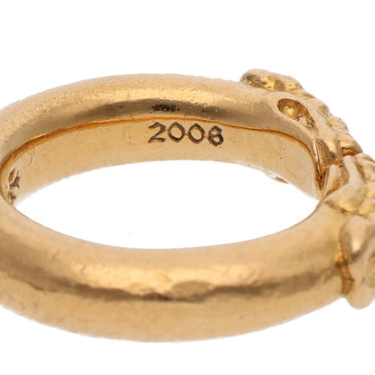 Chrome Hearts 22K Double Dog Gold Ring Size ONE SIZE