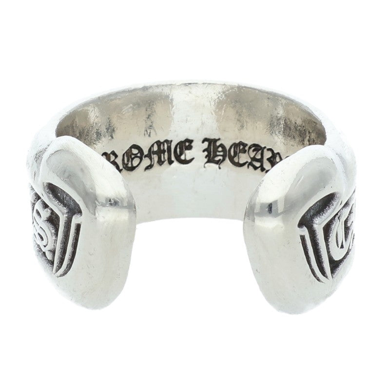 Chrome Hearts SM SCROLL LABEL Ring Silver (Silver 8.11g)