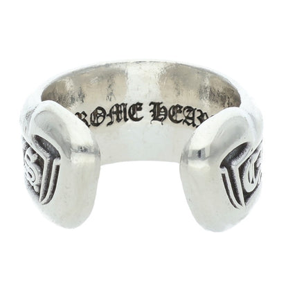 Chrome Hearts SM SCROLL LABEL Ring Silver (Silver 8.11g)