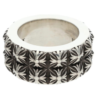 Chrome Hearts PETE PUNK DOUBLE Row Silver Ring Size ONE SIZE