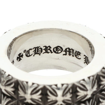 Chrome Hearts PETE PUNK DOUBLE Row Silver Ring Size ONE SIZE