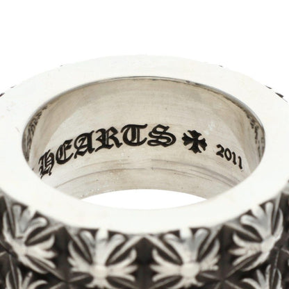 Chrome Hearts PETE PUNK DOUBLE Row Silver Ring Size ONE SIZE