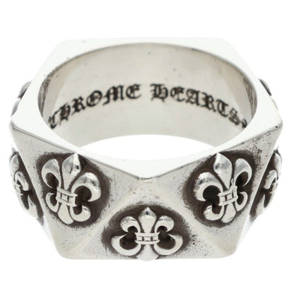 Chrome Hearts PENTAGON BS Fleur Silver Ring Size ONE SIZE
