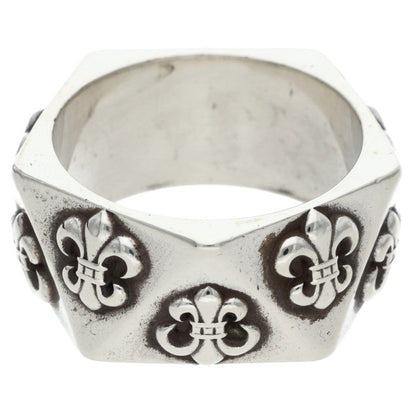 Chrome Hearts PENTAGON BS Fleur Silver Ring Size ONE SIZE