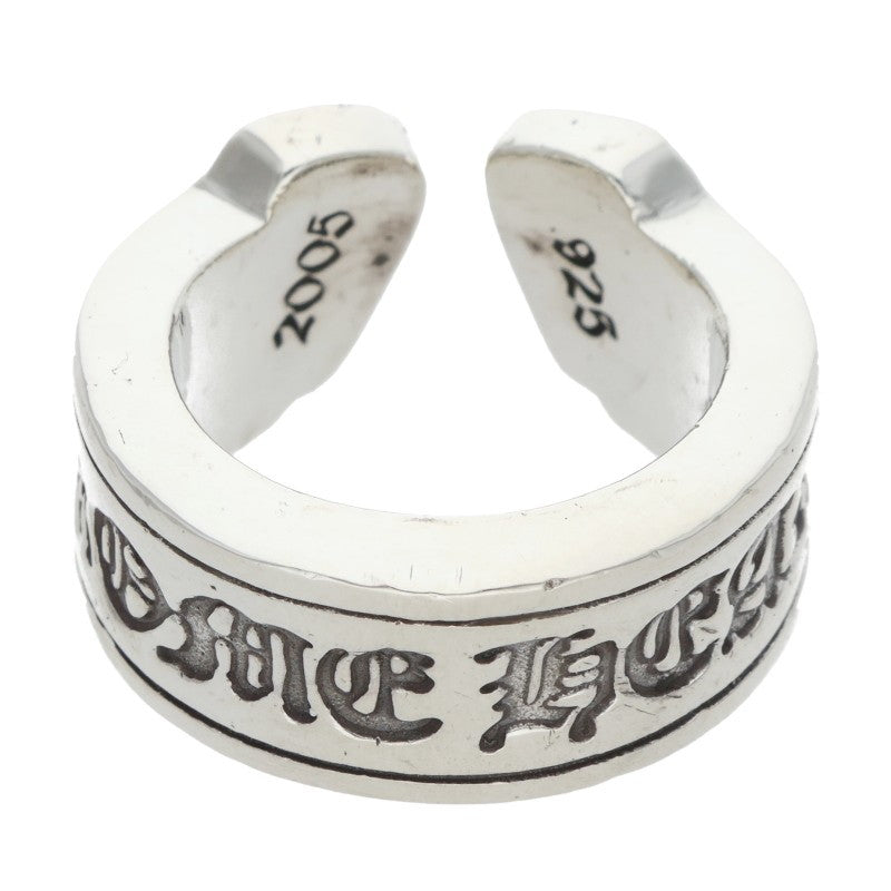 Chrome Hearts LG SCROLL LABEL Ring Silver Size JP 6.5 (Silver 12.64g)