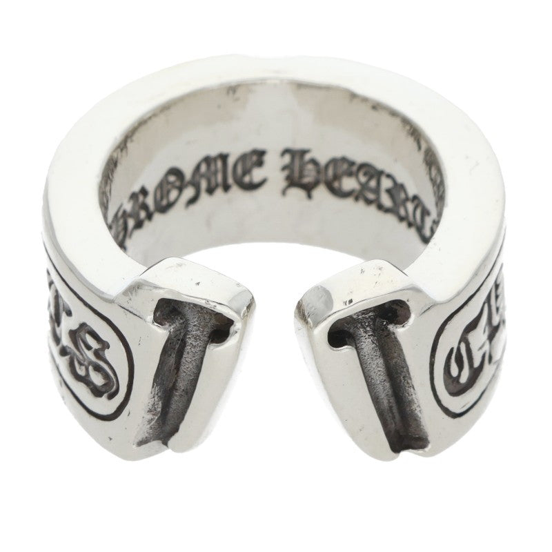 Chrome Hearts LG SCROLL LABEL Ring Silver Size JP 6.5 (Silver 12.64g)