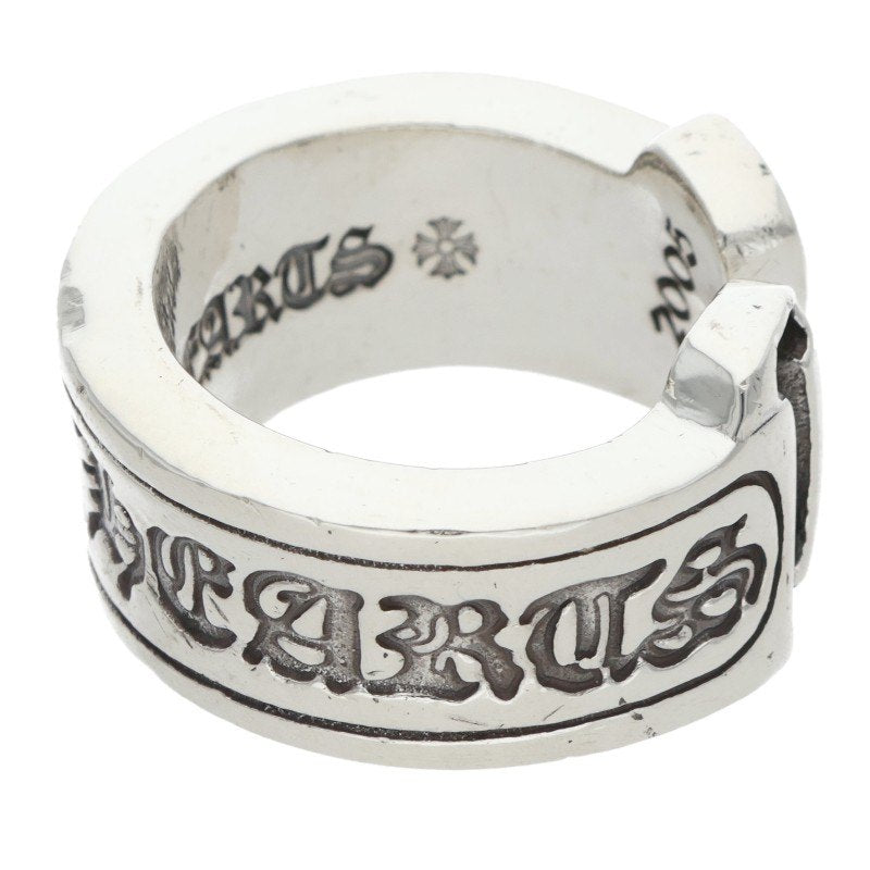 Chrome Hearts LG SCROLL LABEL Ring Silver Size JP 6.5 (Silver 12.64g)