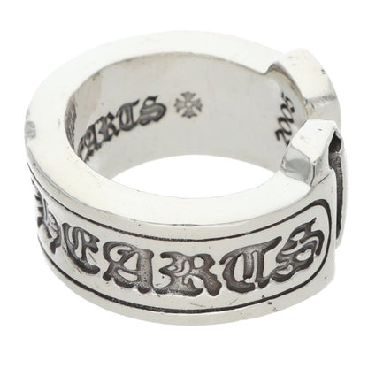 Chrome Hearts LG SCROLL LABEL Ring Silver Size JP 6.5 (Silver 12.64g)