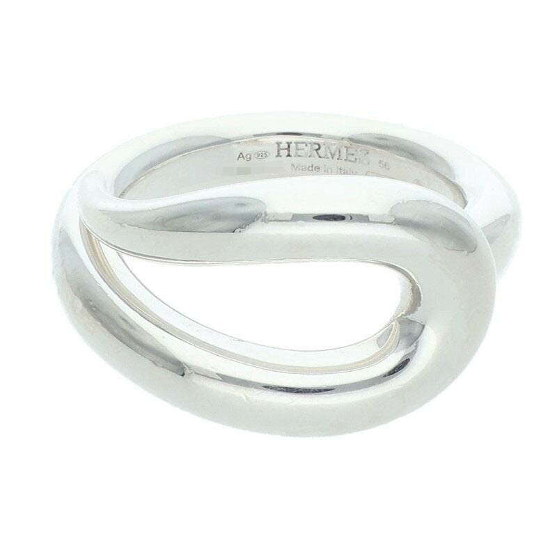 HERMES Licol .925 Silver Ring Size ONE SIZE