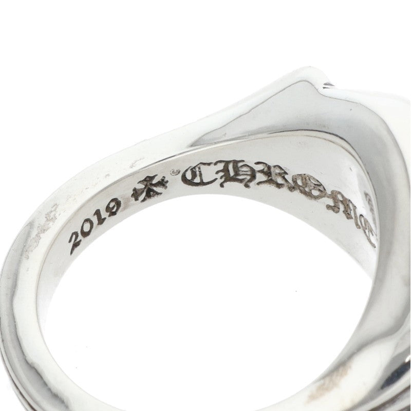 Chrome Hearts CH PLUS Flat Top Silver Ring Size US 5