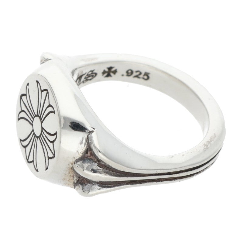 Chrome Hearts CH PLUS Flat Top Silver Ring Size US 5