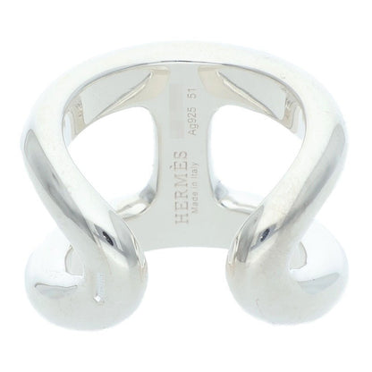 HERMES Osmose GM .925 Silver Ring Size ONE SIZE