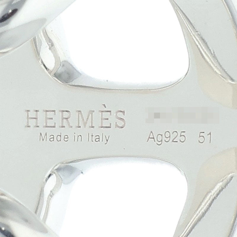 HERMES Osmose GM .925 Silver Ring Size ONE SIZE