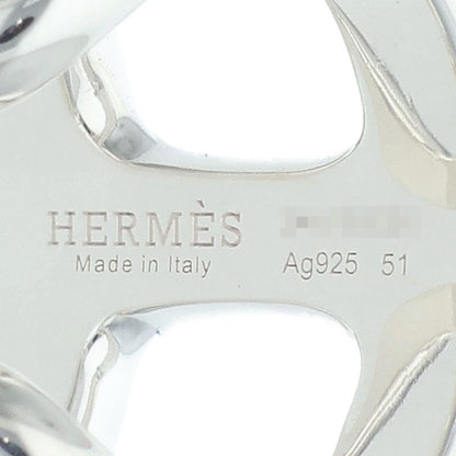 HERMES Osmose GM .925 Silver Ring Size ONE SIZE