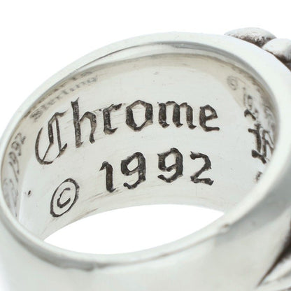 Chrome Hearts FLRL CRS Silver Ring Size US 5