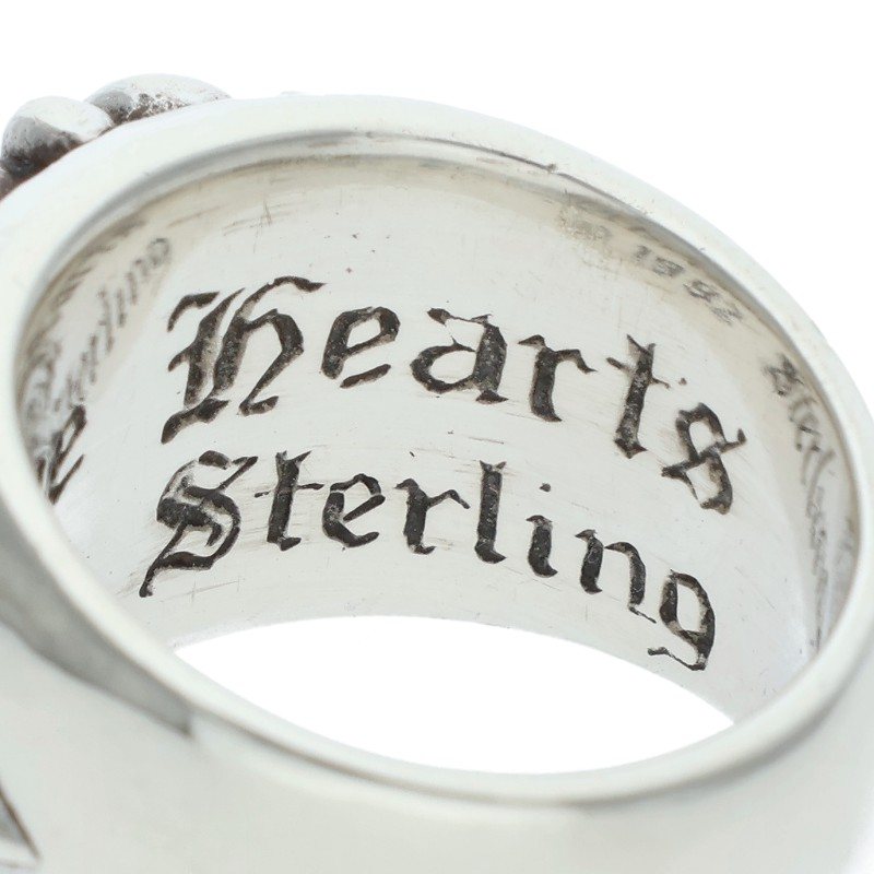 Chrome Hearts FLRL CRS Silver Ring Size US 5