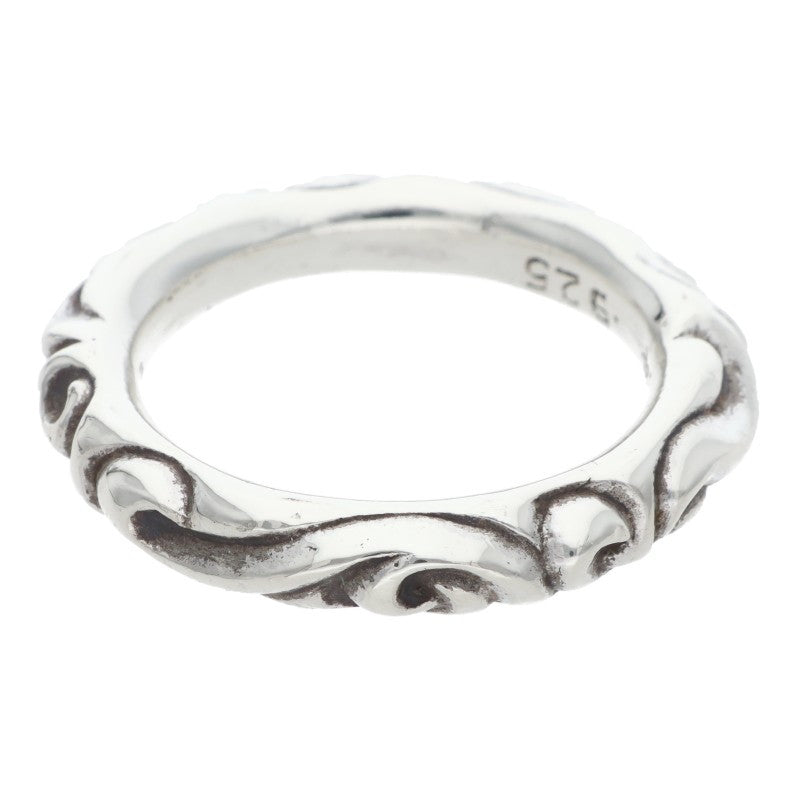 Chrome Hearts SCRL BAND Ring Silver (Silver 9.71g)