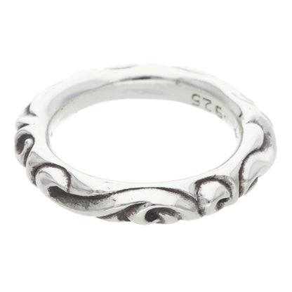 Chrome Hearts SCRL BAND Ring Silver (Silver 9.71g)