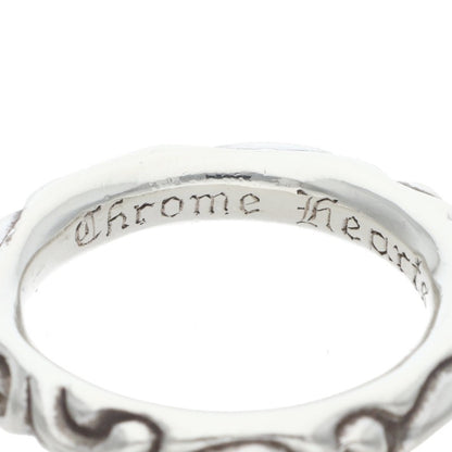 Chrome Hearts SCRL BAND Ring Silver (Silver 9.71g)