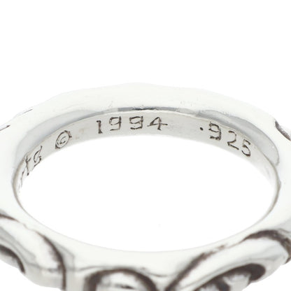Chrome Hearts SCRL BAND Ring Silver (Silver 9.71g)
