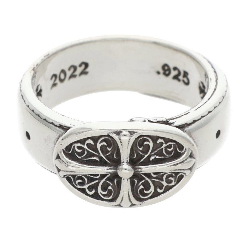 Chrome Hearts BELTED OVAL SML Silver Ring Size US 4