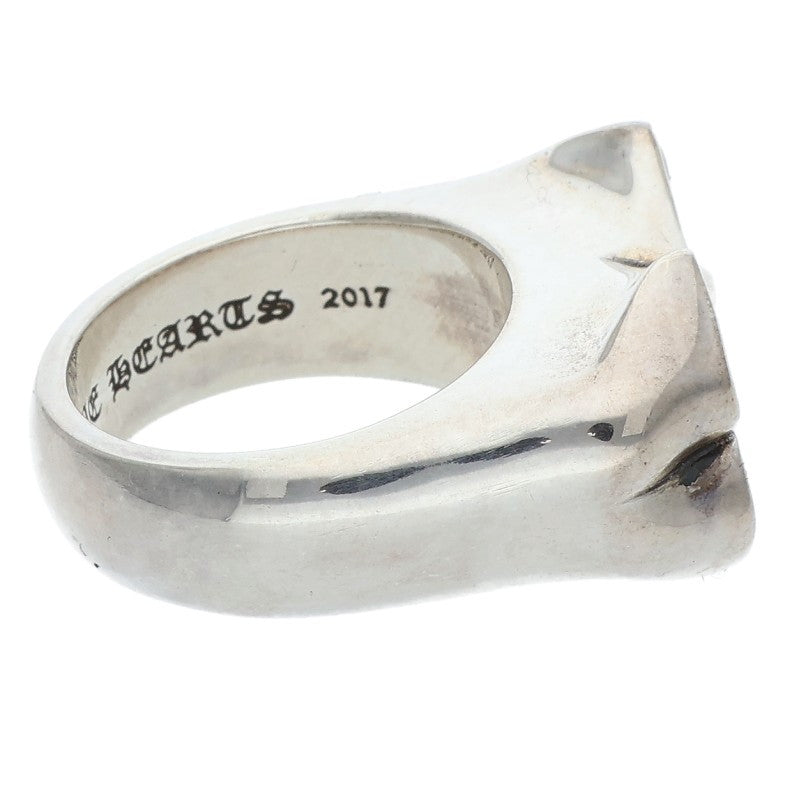 Chrome Hearts PPO DBL CHOMPER Silver Ring Size ONE SIZE