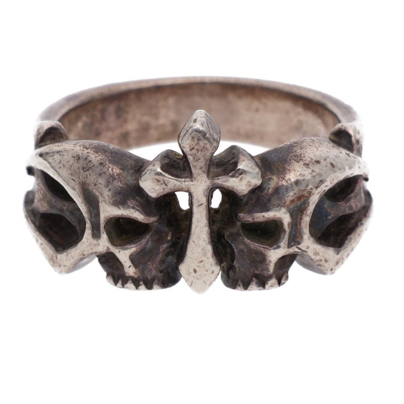 DEALDESIGN Skull Cross .925 Silver Ring Size ONE SIZE