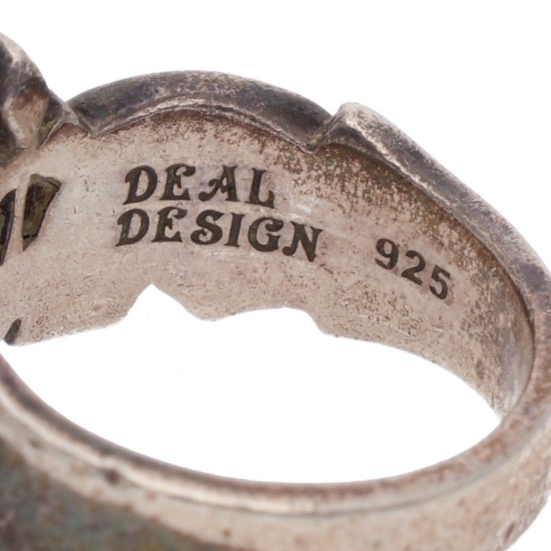 DEALDESIGN Skull Cross .925 Silver Ring Size ONE SIZE
