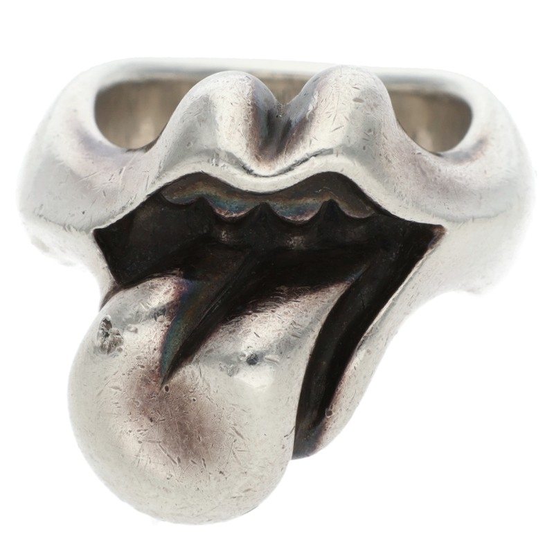 Chrome Hearts LIP TONGUE-MD Silver Ring Size JP 17.5