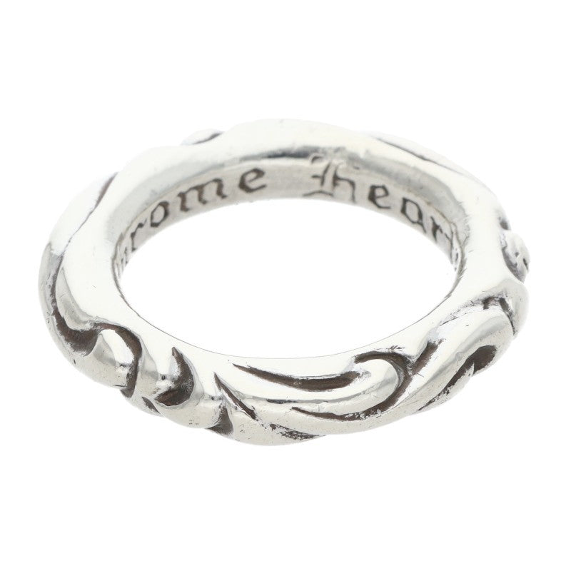 Chrome Hearts SCRL BAND Ring Silver Size US 6 (Silver 7.87g)