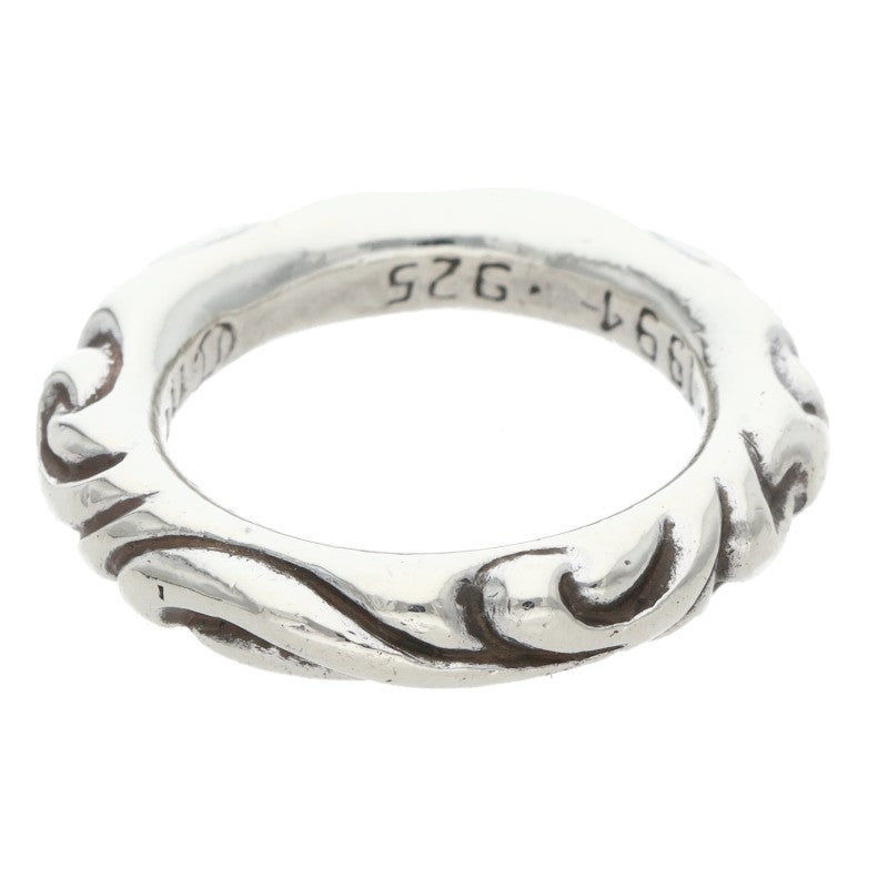 Chrome Hearts SCRL BAND Ring Silver Size US 6 (Silver 7.87g)