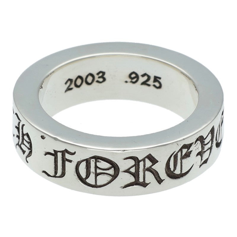Chrome Hearts 6mm SPACER FOREVER Silver Ring Size ONE SIZE