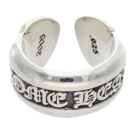 Chrome Hearts SM SCROLL LABEL Ring Silver (Silver 8.26g)
