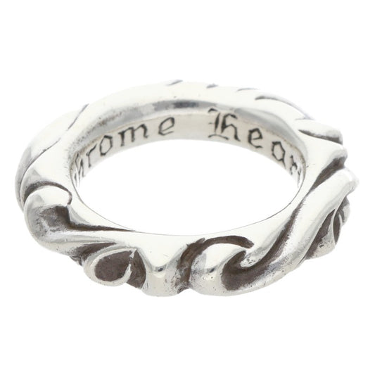 Chrome Hearts SCRL BAND Ring Silver (Silver 7.55g)