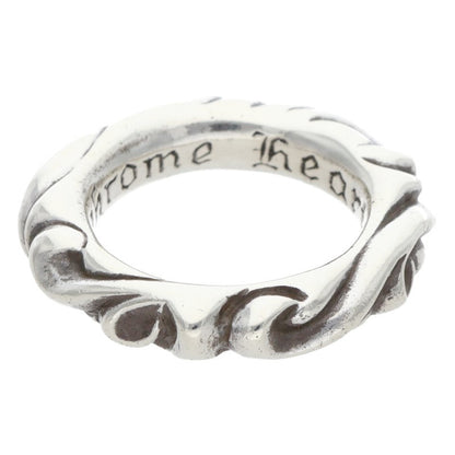Chrome Hearts SCRL BAND Ring Silver Size JP 6 (Silver 7.55g)