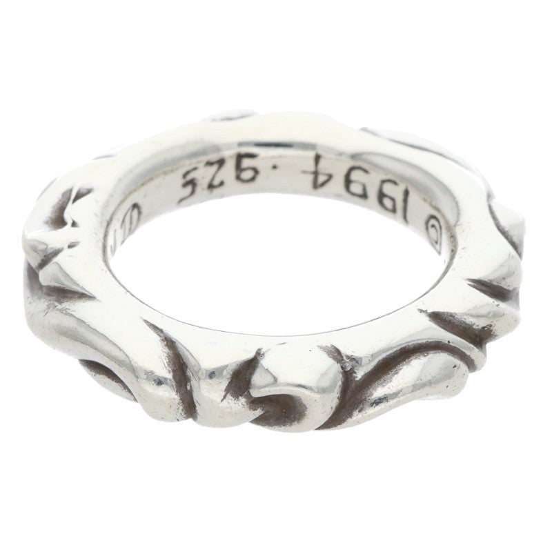 Chrome Hearts SCRL BAND Ring Silver Size JP 6 (Silver 7.55g)