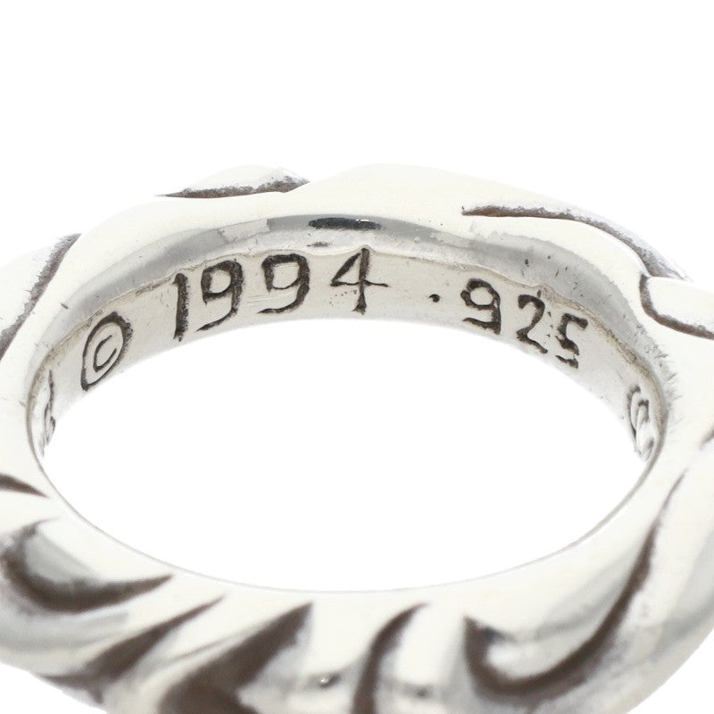 Chrome Hearts SCRL BAND Ring Silver Size JP 6 (Silver 7.55g)