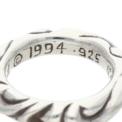 Chrome Hearts SCRL BAND Ring Silver Size JP 6 (Silver 7.55g)