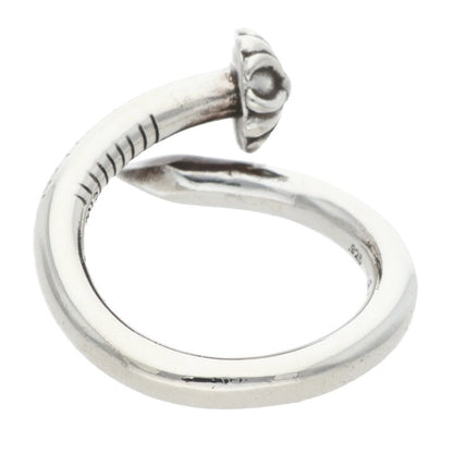 Chrome Hearts Nail Cross Ball 925 Silver Ring Size ONE SIZE