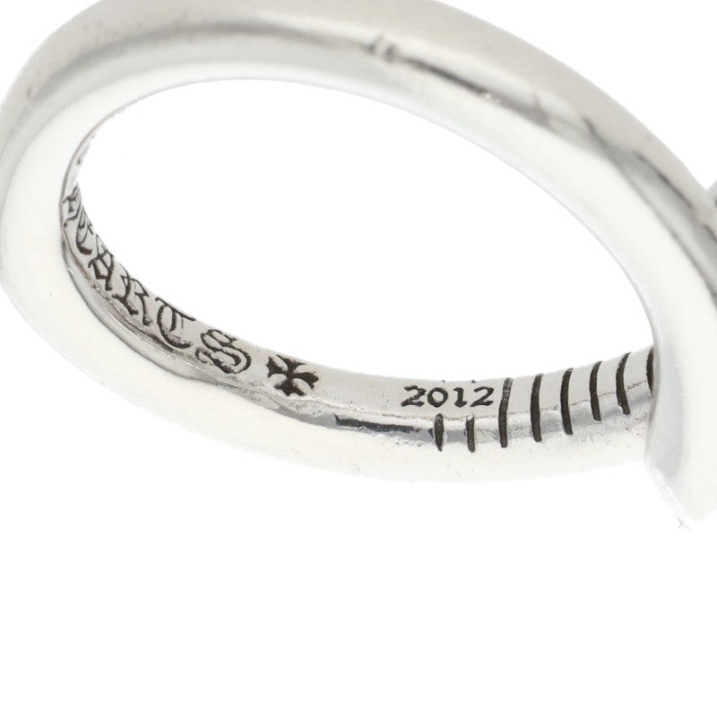 Chrome Hearts Nail Cross Ball 925 Silver Ring Size ONE SIZE