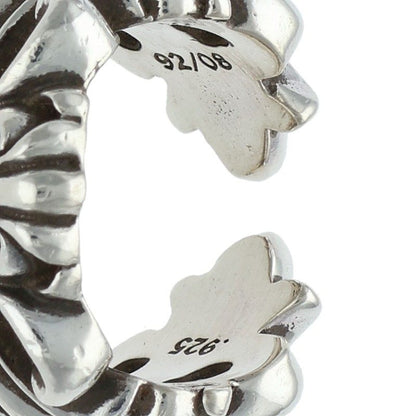 Chrome Hearts DBL FLRL CRS Silver Ring Size ONE SIZE
