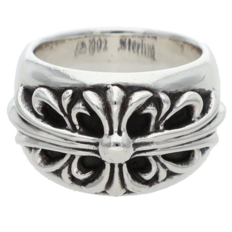 Chrome Hearts FLRL CRS Floral Cross Silver Size ONE SIZE